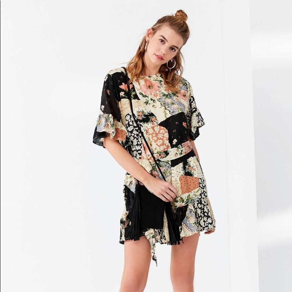 Floral ruffle dress from Urban Outfitters